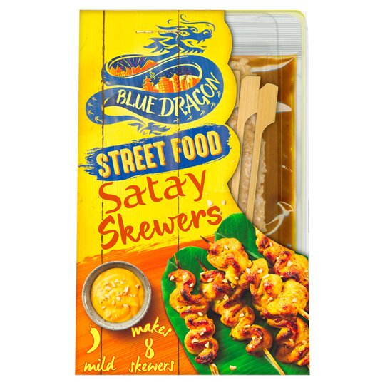 Blue Dragon Satay Skewers 170G Really Good Culture